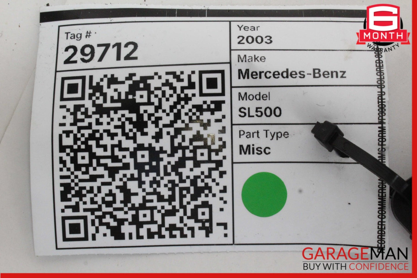 2003-2006 Mercedes-Benz SL500 R230 Roof Switch 2308209310 Genuine OEM