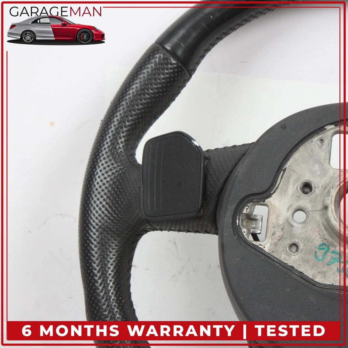 2012-2015 Audi Q7 Front Left Steering Wheel w/ Paddle Shifters 4L0419091AS OEM