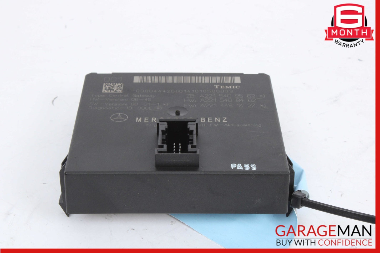 2007-2014 Mercedes-Benz S550 W221 Central Gateway Control Module 2215409562 OEM