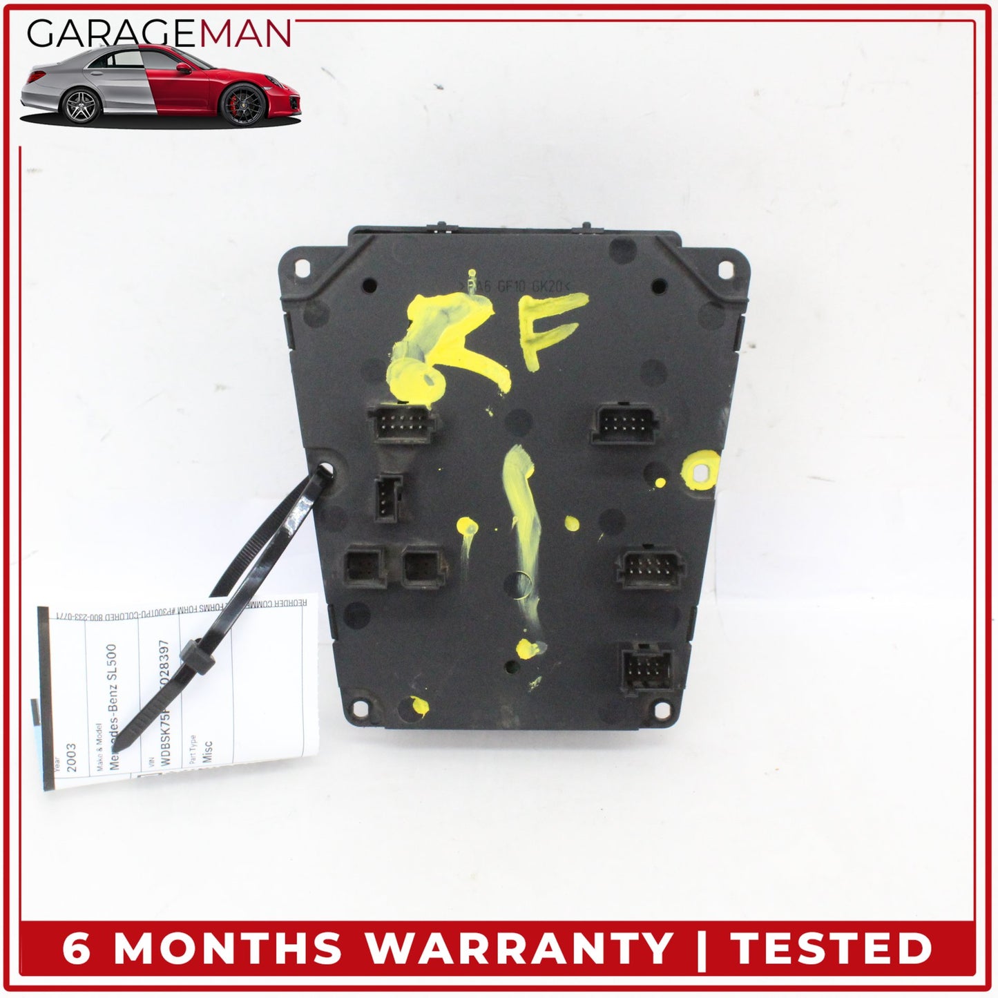 2003-2006 Mercedes-Benz SL500 R230 Center Console Convertible Top Control Switch 2308213751