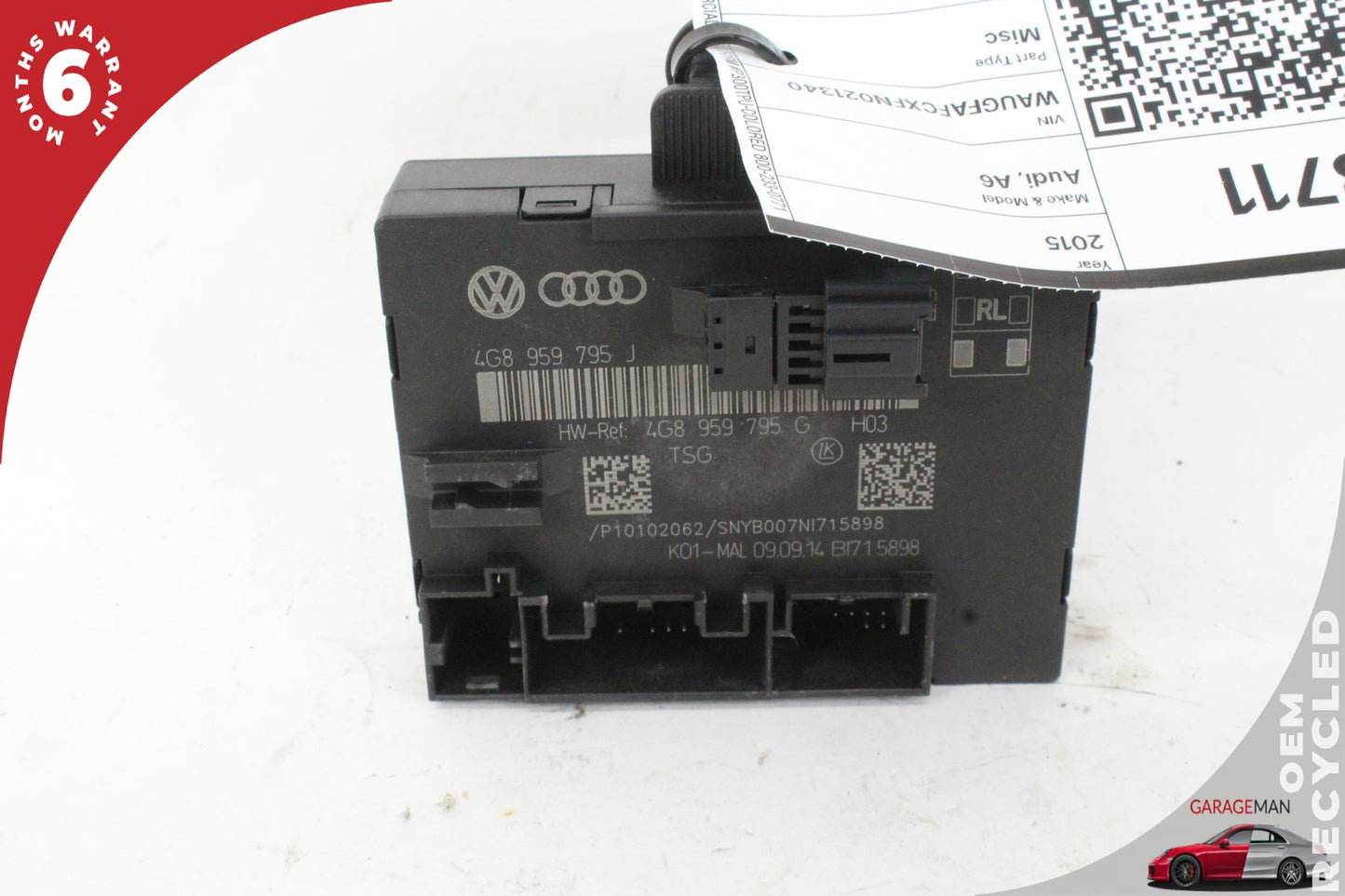 2012-2018 Audi A6 S6 Rear Right or Left Door Control Module 4G8959795 OEM