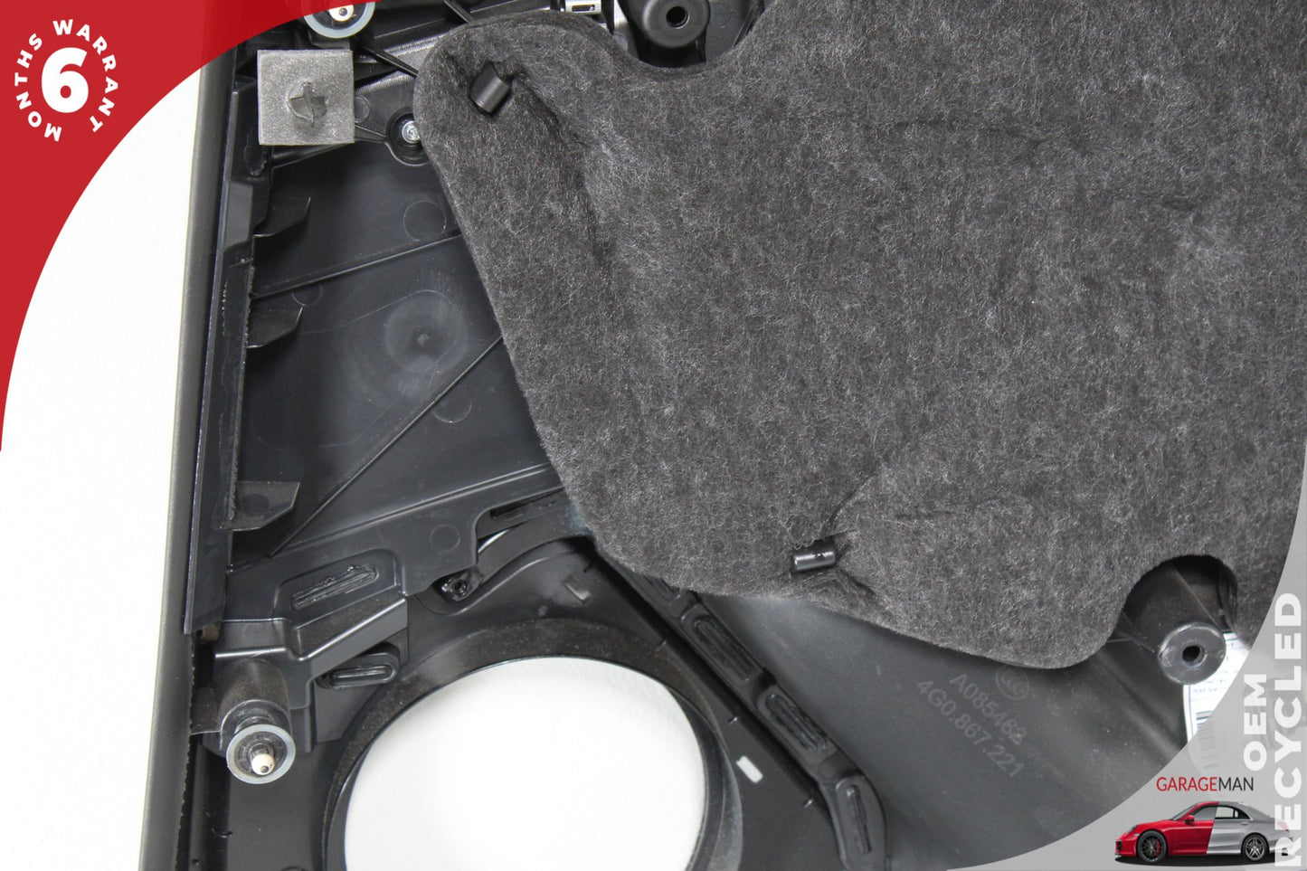 2012-2018 Audi A6 Rear Left Driver Side Interior Door Panel 4G0867221 OEM