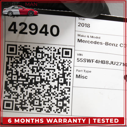 2015-2018 Mercedes-Benz C350e W205 Sedan Radiator Core Support 2056201734 OEM
