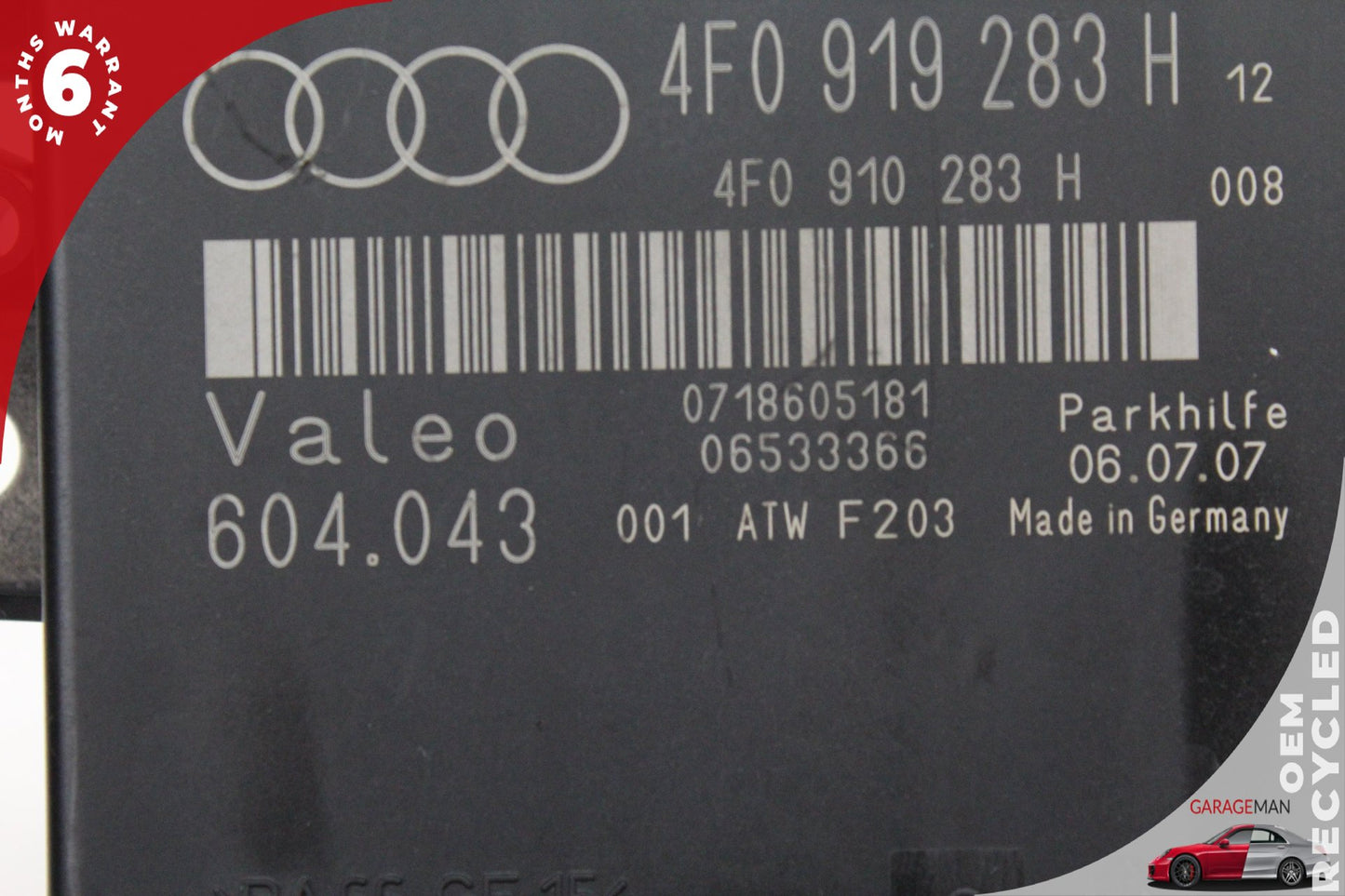 07-09 Audi Q7 MPV Parking Aid Assist PDC Control Module Unit 4F0919283H Genuine