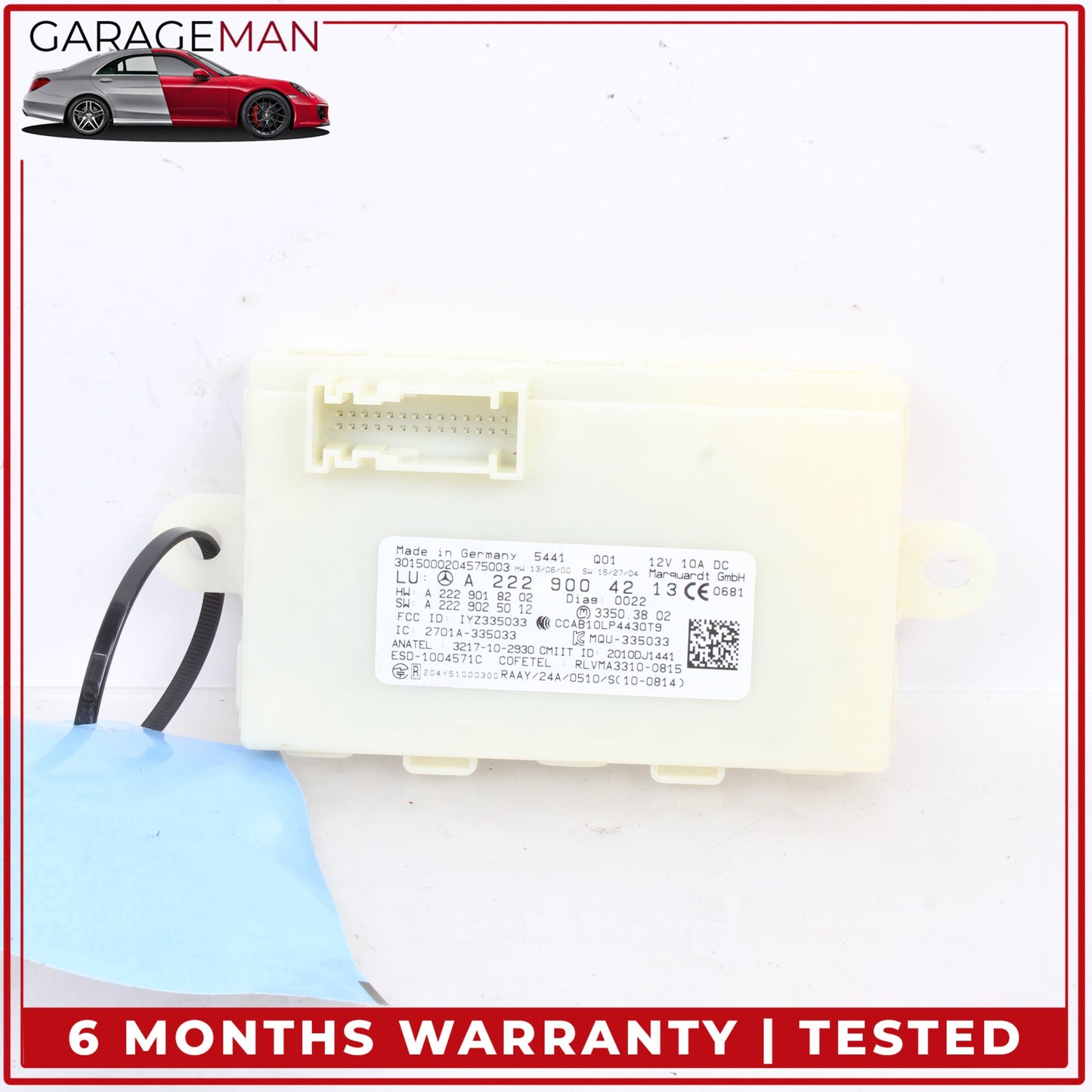 2014-2020 Mercedes W205 C300 Keyless Go Entry Control Module Unit 2229004213 OEM