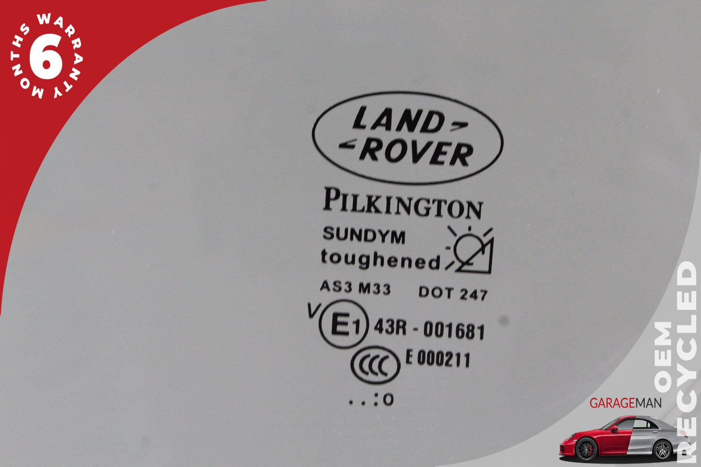 2005-2016 Land Rover LR4 LR3 SUV Rear Left Door Quarter Window Glass CVB500890