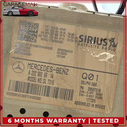 2016-2019 Mercedes-Benz GLC300 X253 Sirius Satellite Radio Receiver 2229009914 OEM