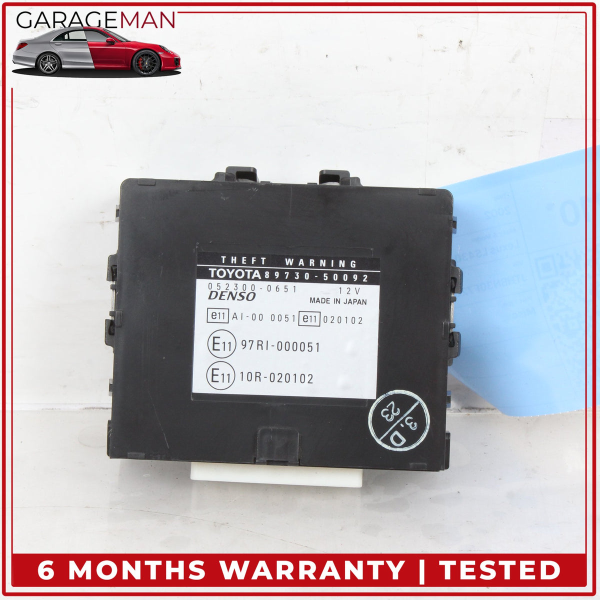 2002-2004 Lexus LS430 Anti Theft Alarm Control Module Unit 8973050092 OEM
