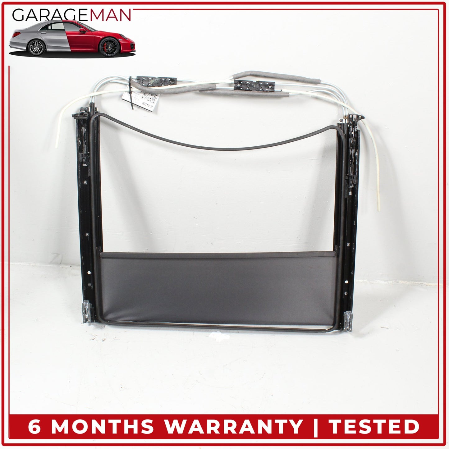 2015-2021 Mercedes W205 C300 Front Panoramic Sunroof Roller Blind Rail Frame OEM