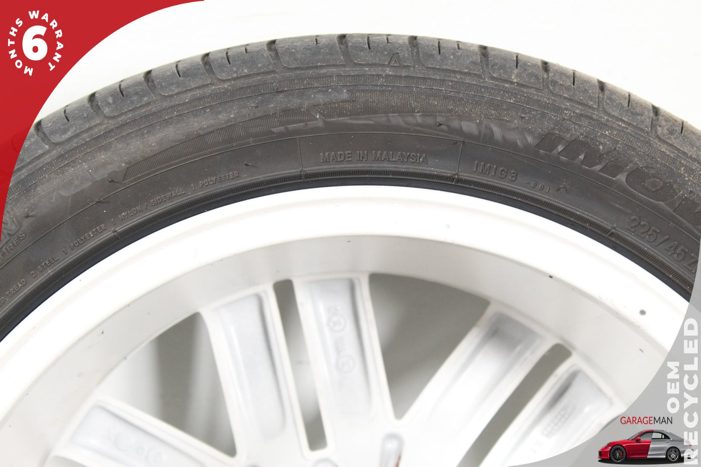 2008-2011 Mercedes W204 C300 Front Wheel Rim w/ Tire 7.5JX17 H2 ET47 OEM