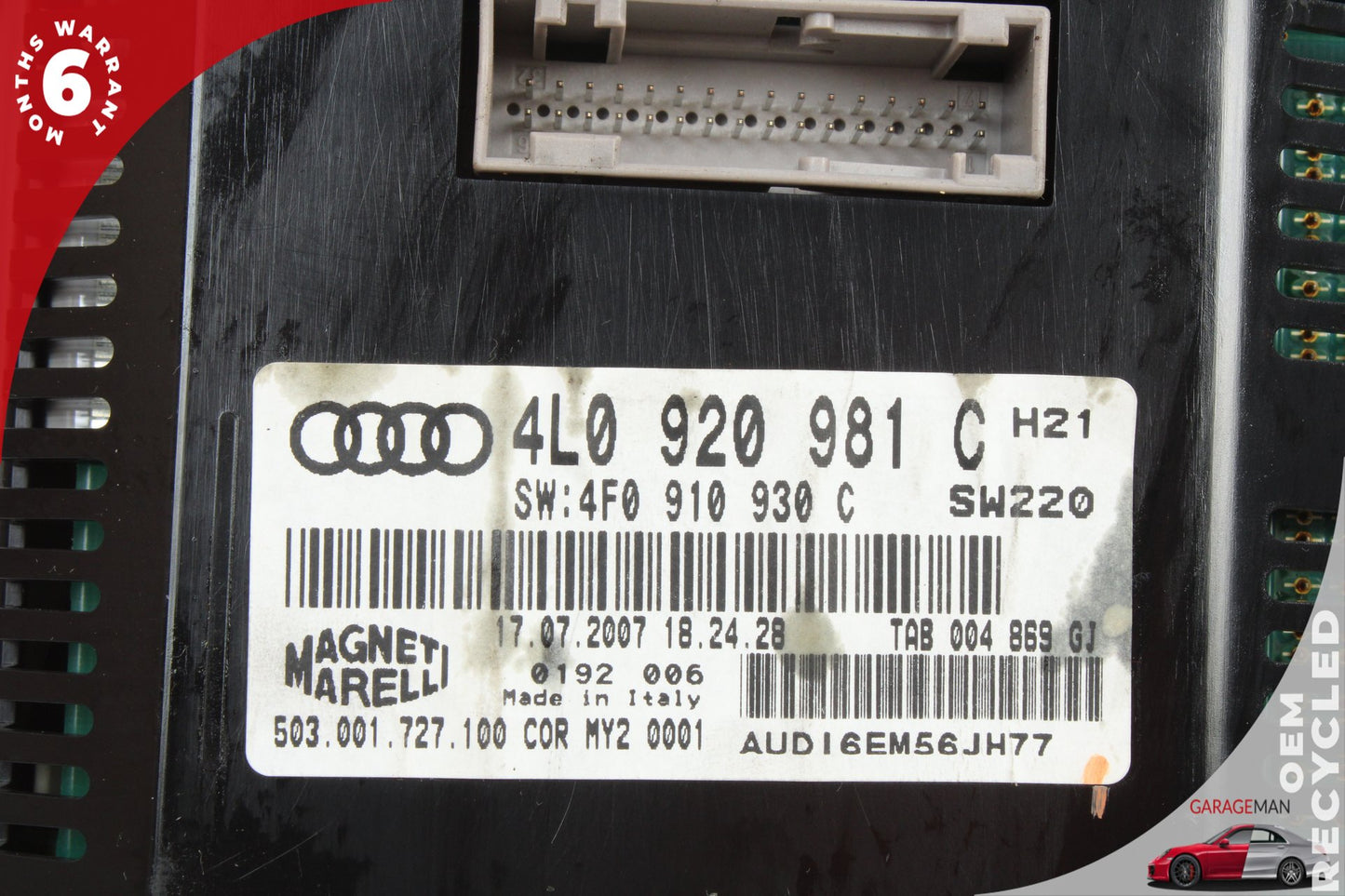 2007-2008 Audi Q7 Speedometer Instrument Cluster 4L0920981C OEM