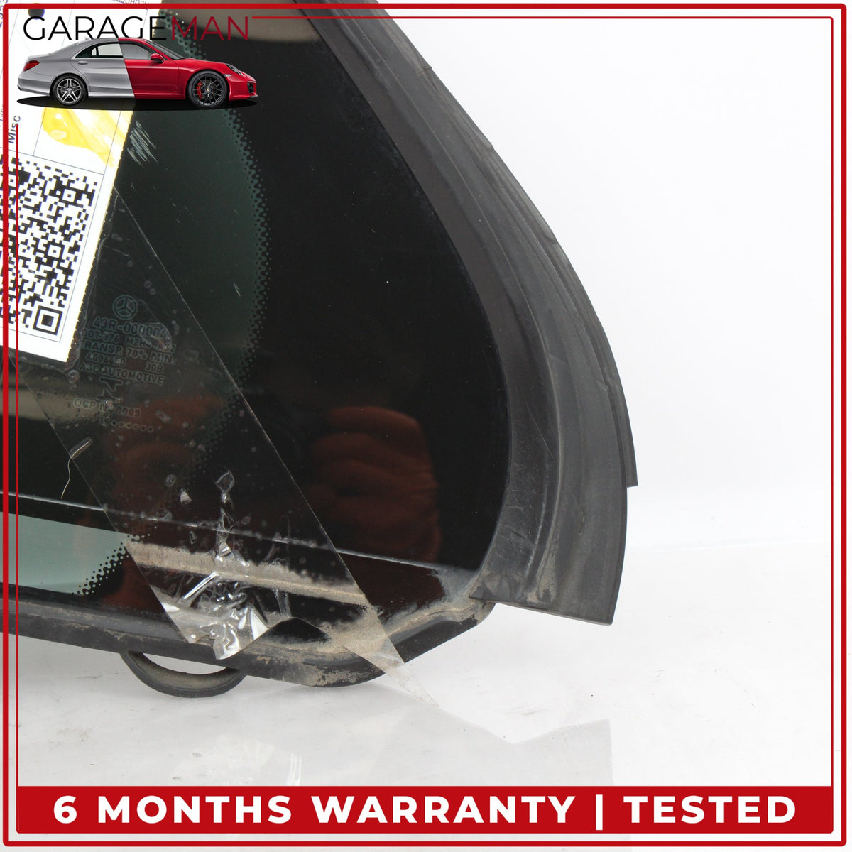 2015-2021 Mercedes-Benz C300 W205 Rear Left Door Fixed Window Glass A2057300555 OEM