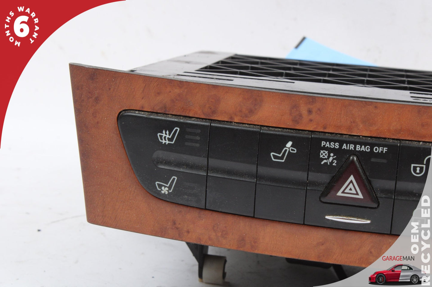 2003-2009 Mercedes W219 CLS550 Center Dash Hazard Control Switch Panel OEM