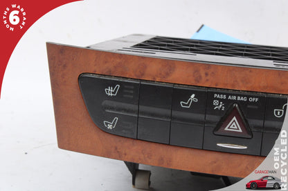 2003-2009 Mercedes W219 CLS550 Center Dash Hazard Control Switch Panel OEM