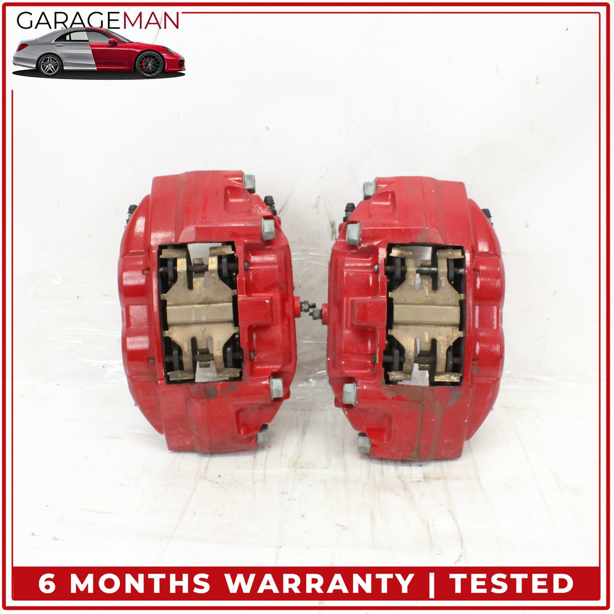 2016-2024 Infiniti Q50 Q60 Front Left and Right Side Brake Caliper Red Sport OEM