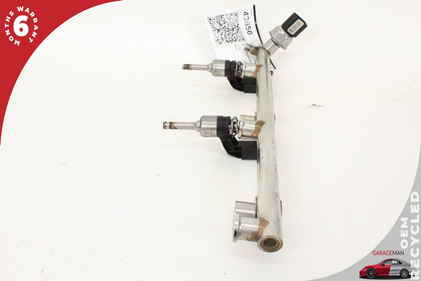 2008-2018 Porsche Cayenne 957 958 Lower Fuel Injector Rail w/ Injectors OEM