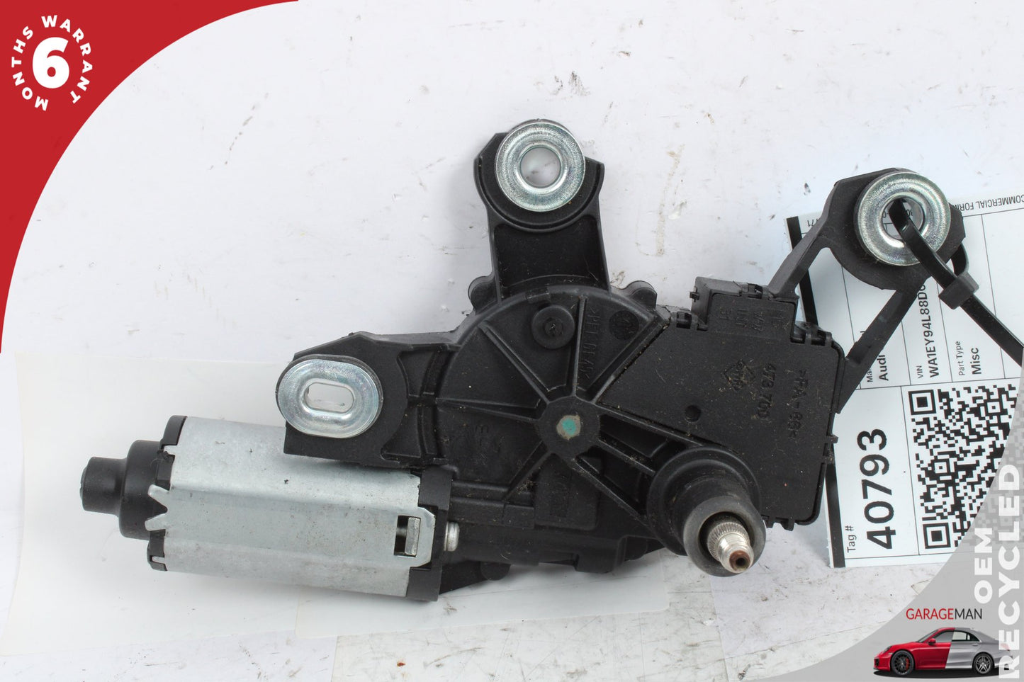 2007-2015 Audi Q7 Rear Windshield Wiper Motor Valeo 8E9955711E OEM