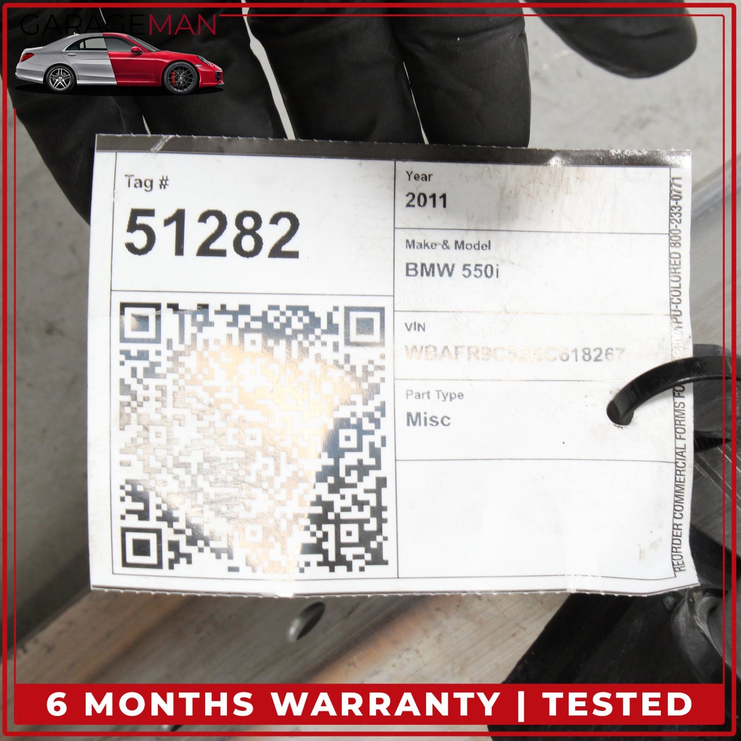2011-2016 BMW 550i Front Bumper Bar Reinforcement 7200706 OEM