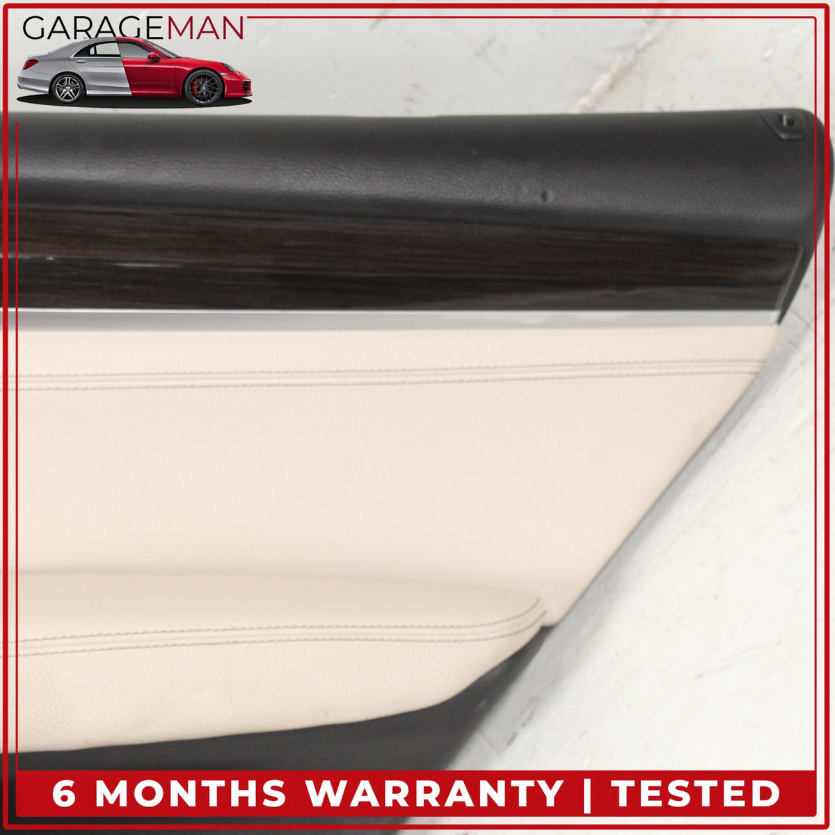 2011-2017 BMW X3 F25 SUV Rear Right Side Interior Door Trim Panel Beige OEM