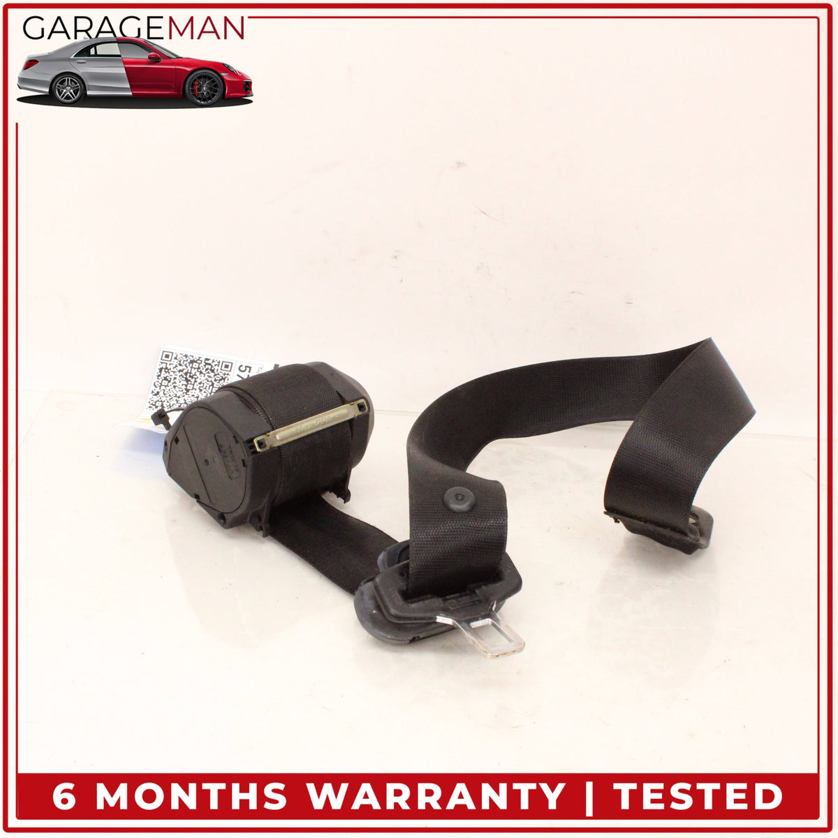 1999-2001 Porsche 911 Carrera Front Left Side Seat Belt Black 99680303300 OEM