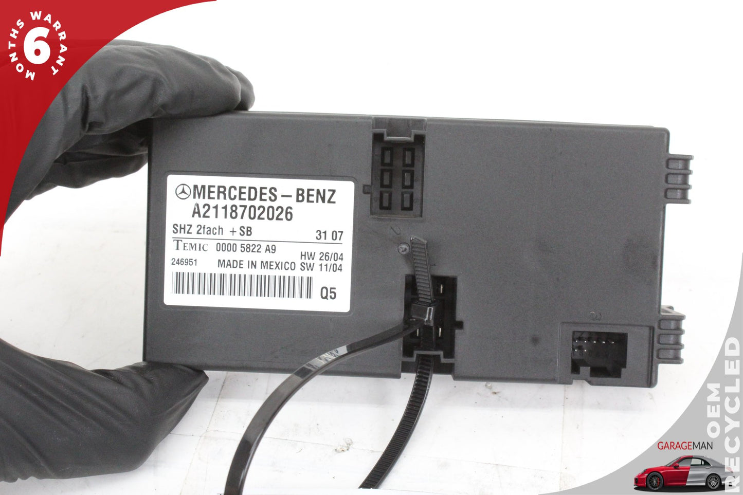 06-13 Mercedes-Benz CLS500 W219 RWDHeated Seat Control Module 2118702026 OEM