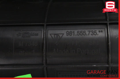 2014-2016 Porsche Cayman 981 Rear Left Storage Compartment Trim w/ Speaker OEM