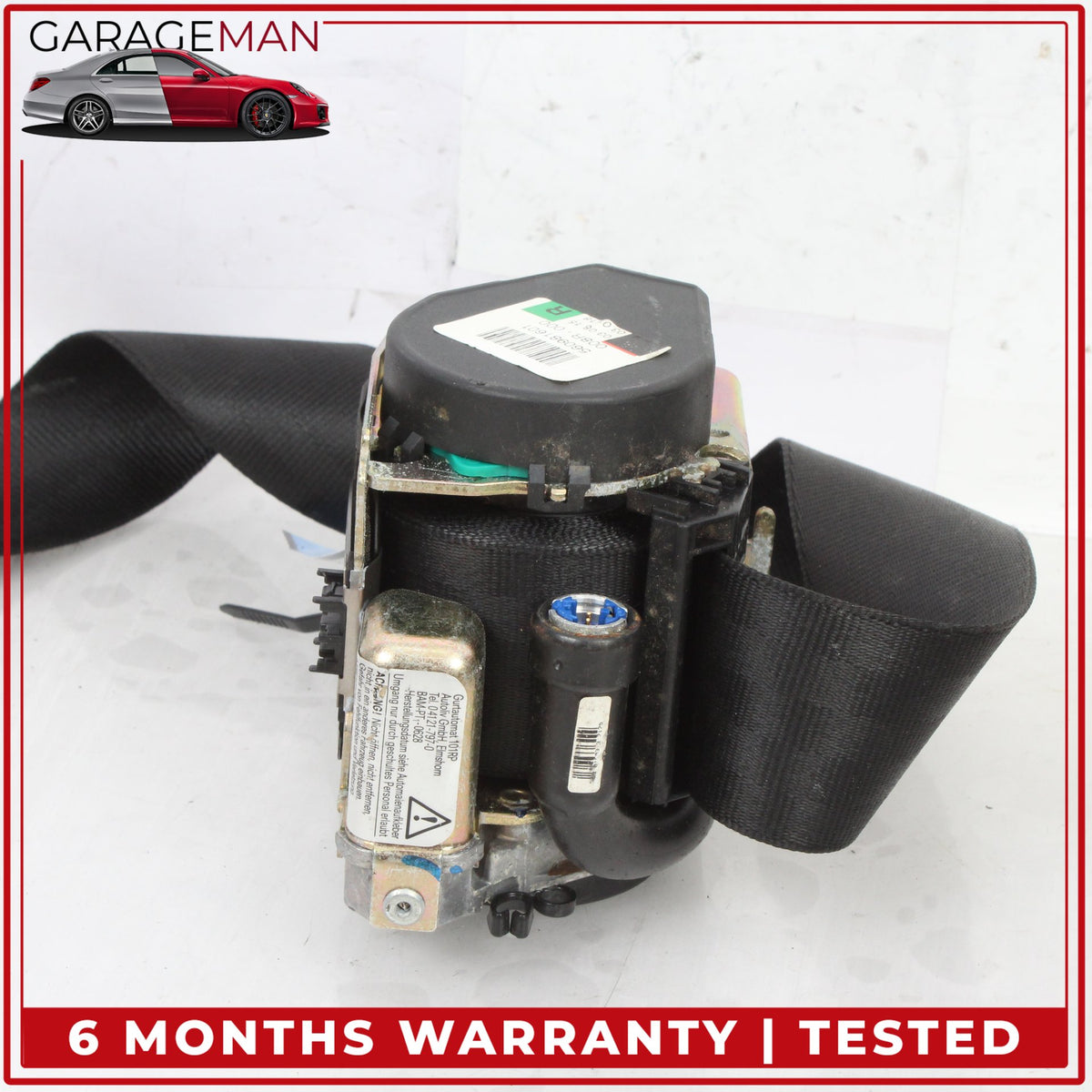 2003-2006 Porsche Cayenne 955 Front Right Passenger Side Seat Belt Black OEM