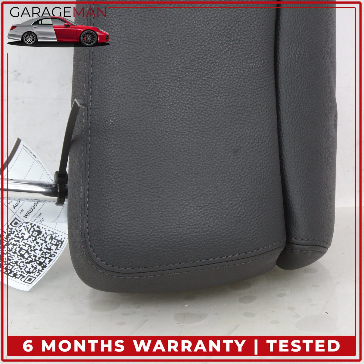 2011-2018 Audi A8 S8 Rear Left and Right Side Seat Headrest Set Black OEM