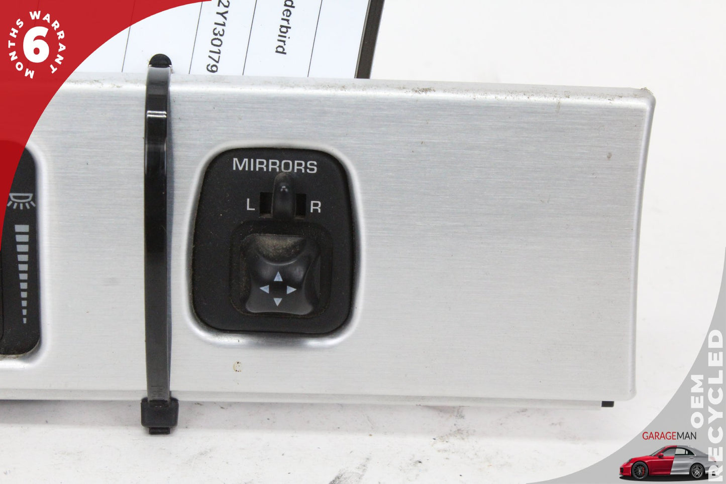 2002-2005 Ford Thunderbird Headlight Control Switch Panel w/ Trim 5W63B89AB OEM