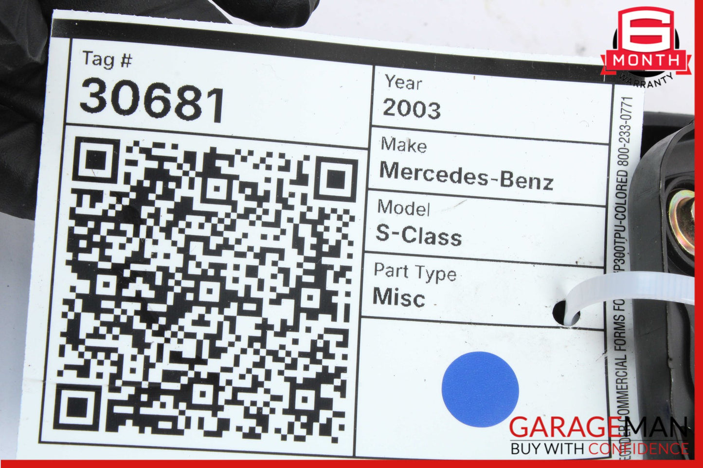 2000-2006 Mercedes W220 S55 AMG Front Left Steering Wheel Airbag 2204602498 OEM
