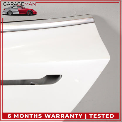 2017-2023 Tesla Model 3 Rear Left Side Door Shell Pearl White 1081441E0C OEM