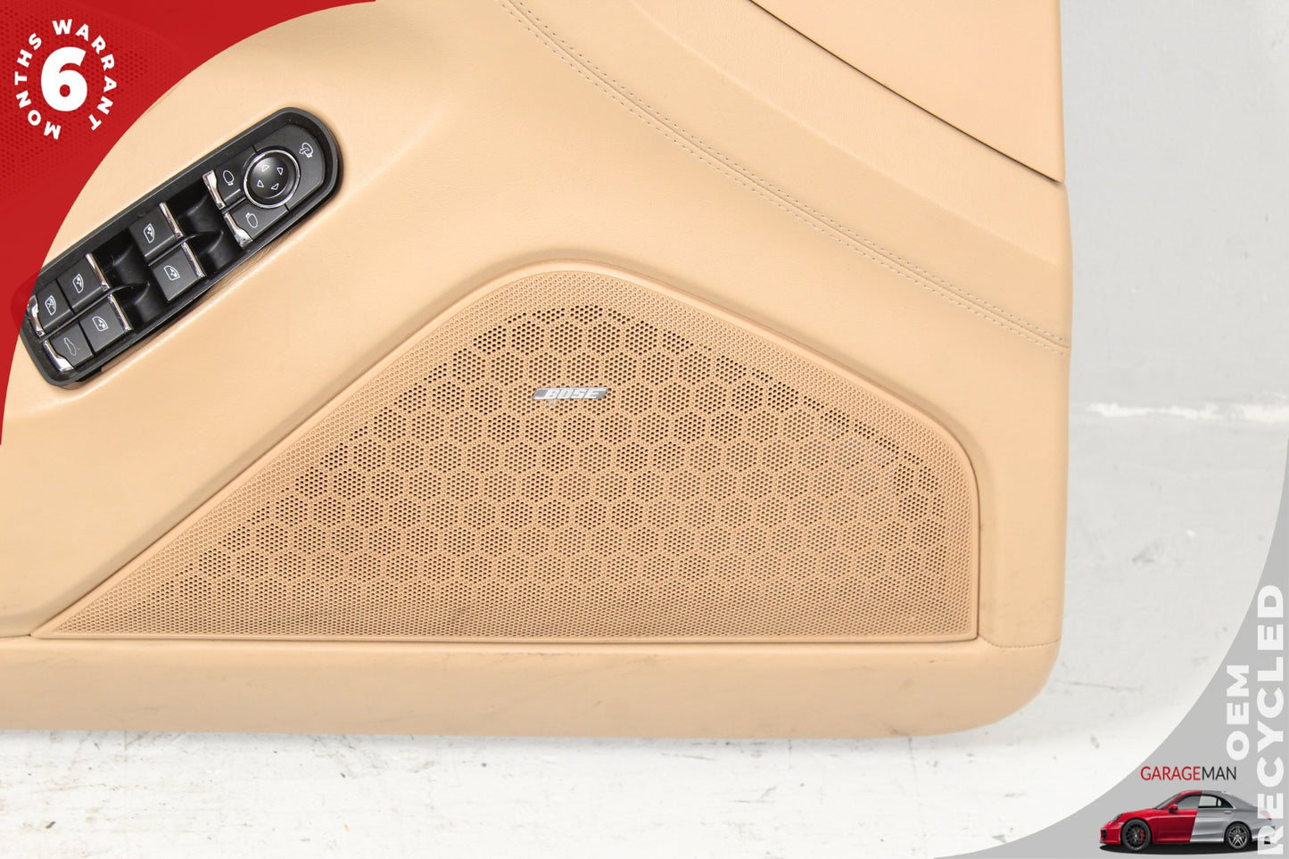 2010-2016 Porsche Panamera 970 Front Left Driver Side Door Trim Panel Beige OEM