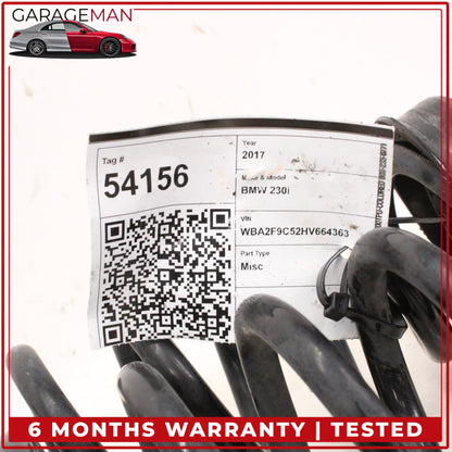 2014-2021 BMW 230i F22 Coupe Rear Left and Right Side Coil Spring Set OEM