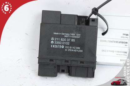 06-11 Mercedes E350 W211 Rear Door Keyless Go Control Module 2118203785 OEM