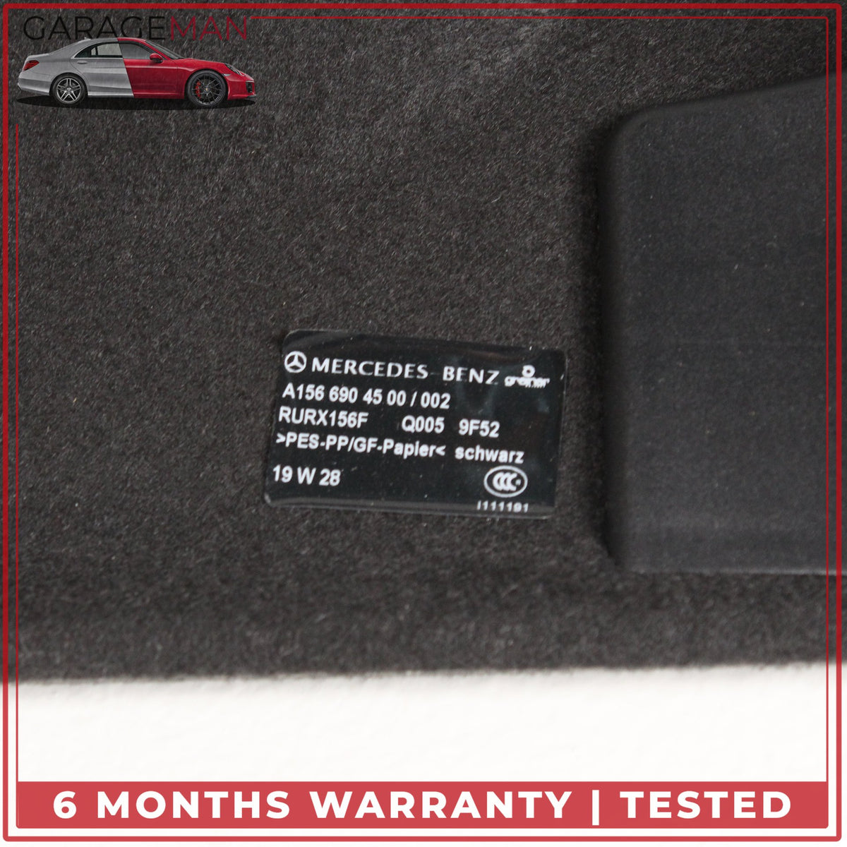 2015-2020 Mercedes X156 GLA250 Rear Trunk Cargo Parcel Shelf Cover Black OEM