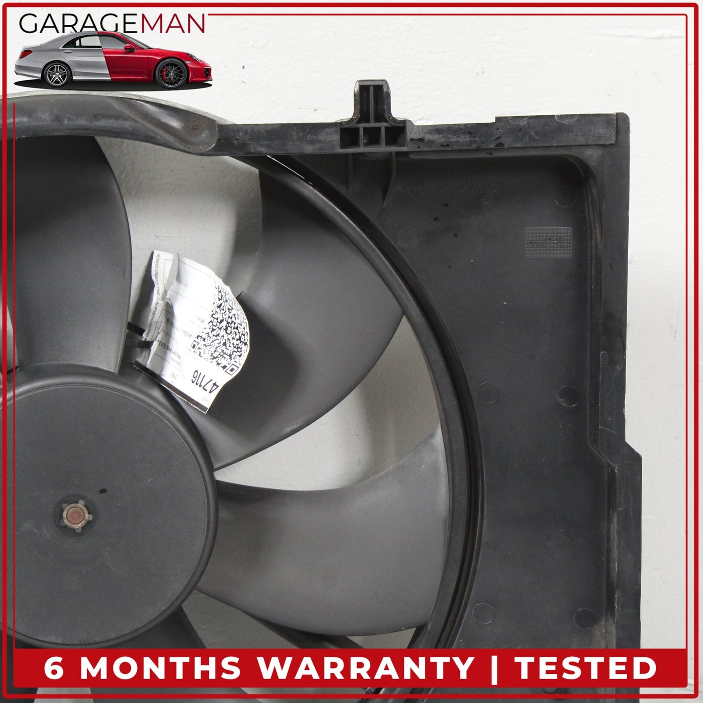 2001-2004 Mercedes-Benz SLK320 R170 Engine Motor Cooling Radiator Fan Assembly 0015002393
