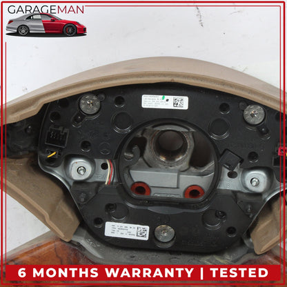 2010-2014 Mercedes W221 S550 Front Left Steering Wheel Wood Brown 2214609203 OEM