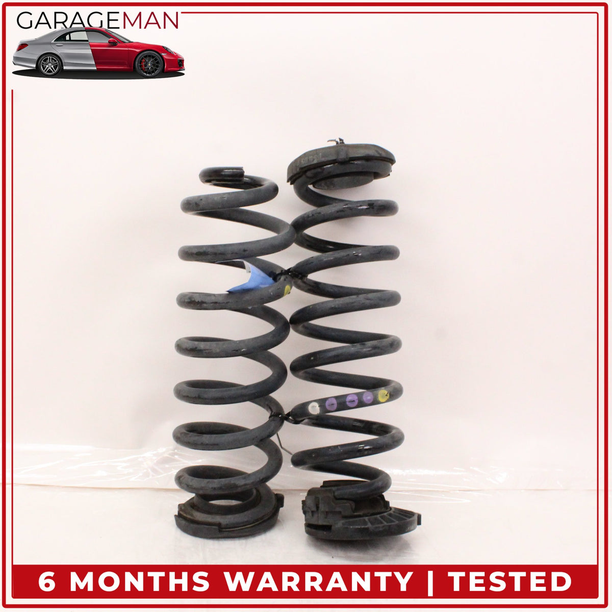 2016-2023 Mercedes X253 GLC300 SUV Rear Left and Right Side Coil Spring Set OEM