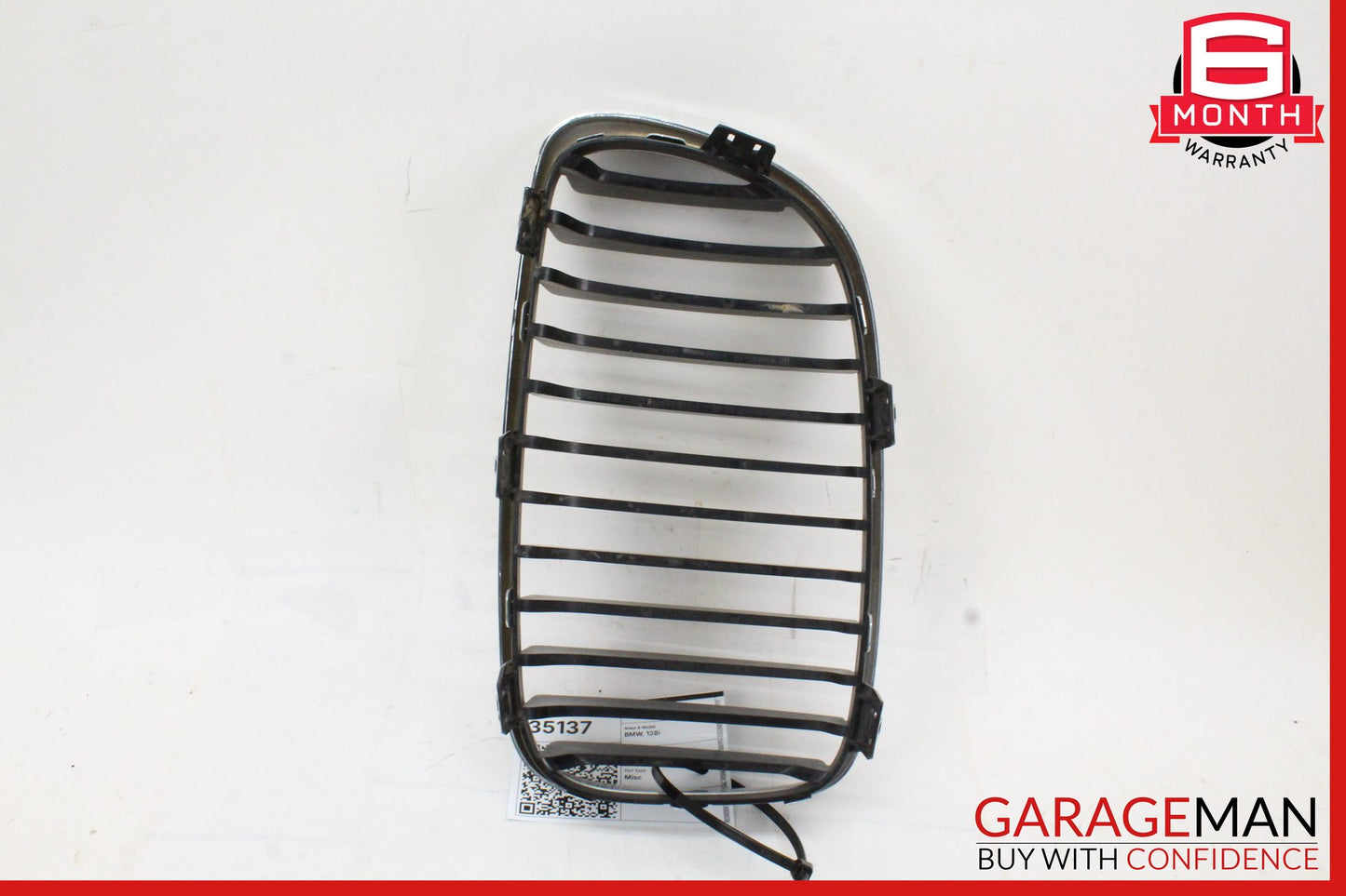 2008-2013 BMW 128i E82 E88 Front Right Side Bumper Kidney Grille 7166440 OEM