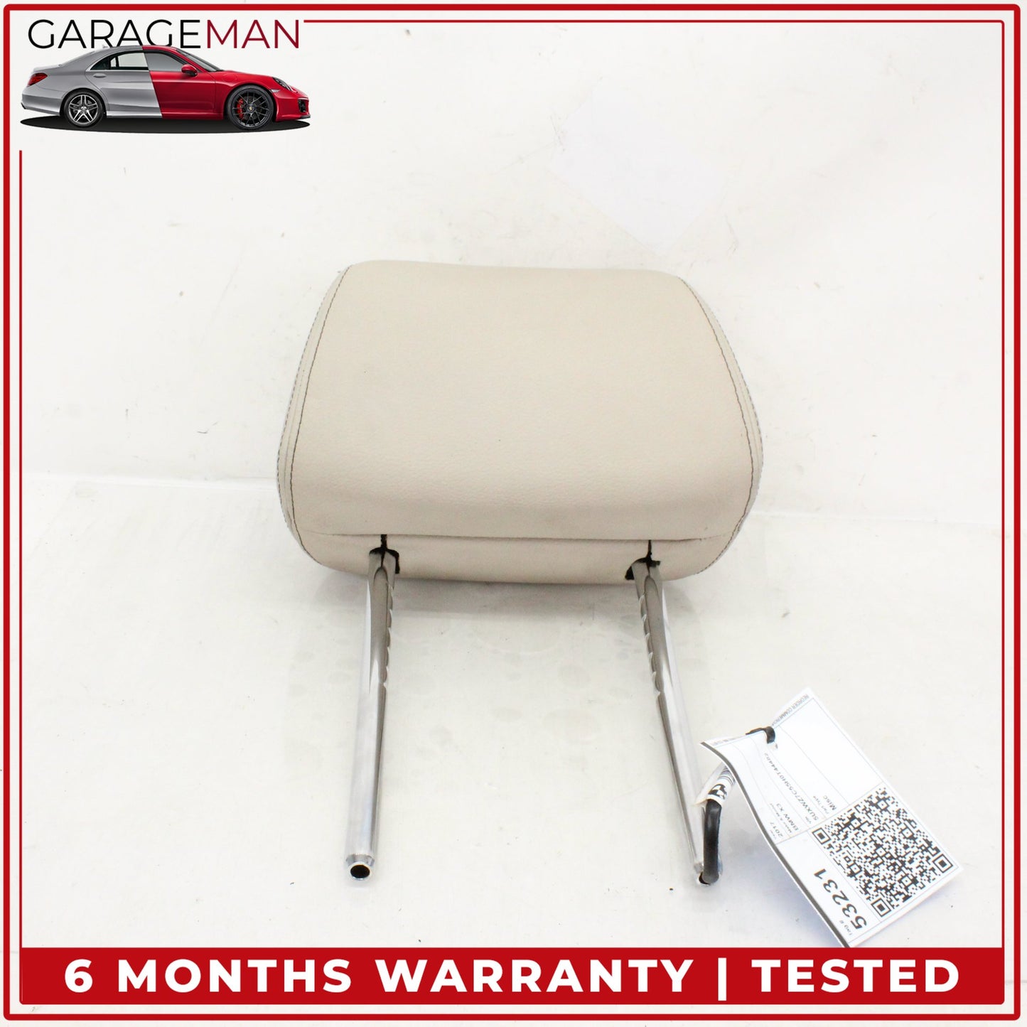 2011-2018 BMW X3 X4 F25 SUV Front Left or Right Side Seat Head Rest Beige OEM