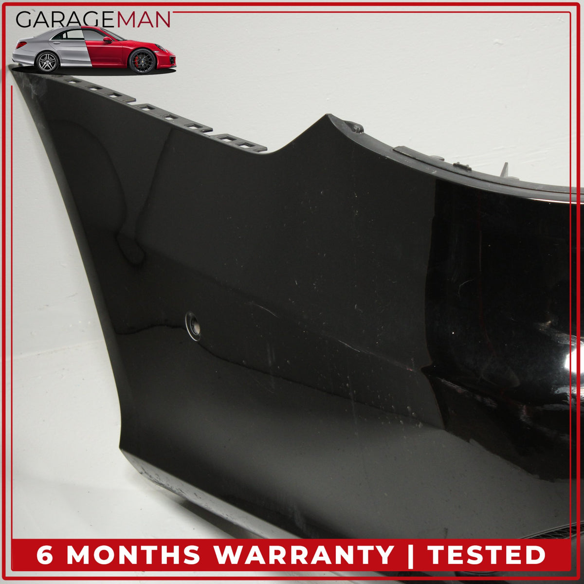 2014-2016 Mercedes W212 E400 E350 Sedan Rear Bumper Cover Black 2128853438 OEM