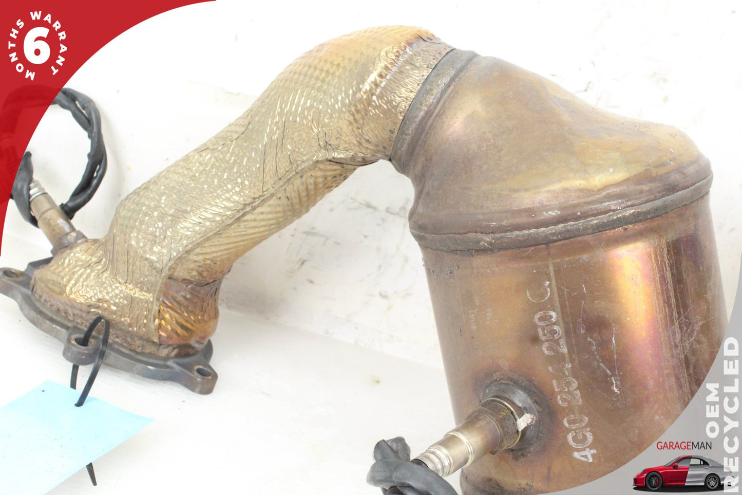 2013-2018 4.0L V8 Audi A8 Sedan Right Side Exhaust Downpipe 4G0254252L