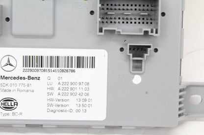 2015-2018 Mercedes-Benz C300 W205 Rear SAM Module 2229009708 Genuine OEM