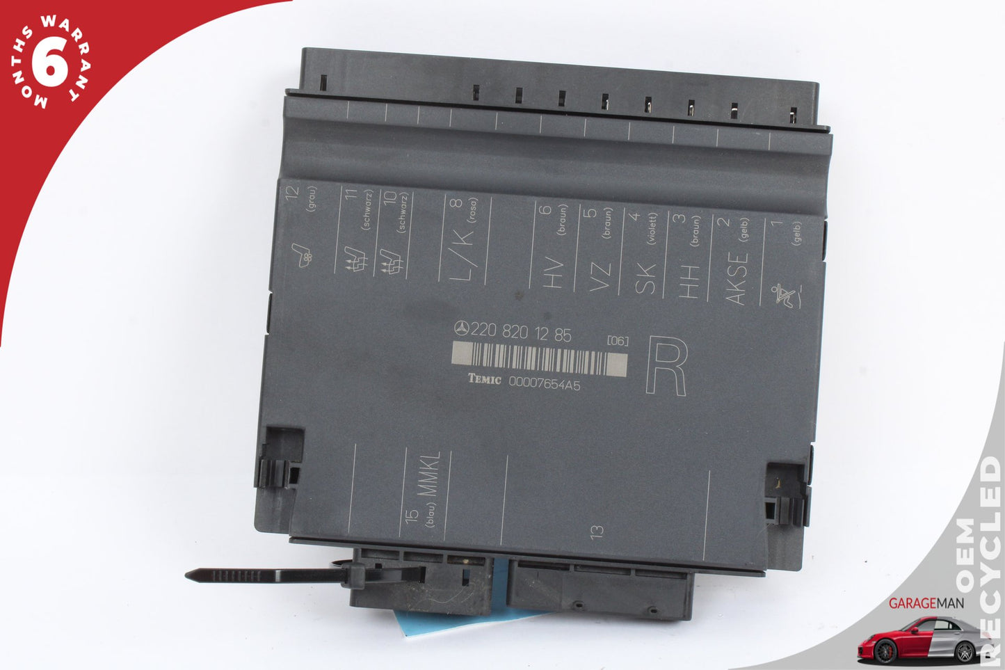 00-02 Mercedes-Benz S500 W220 Front Right Seat Control Module 2208201285