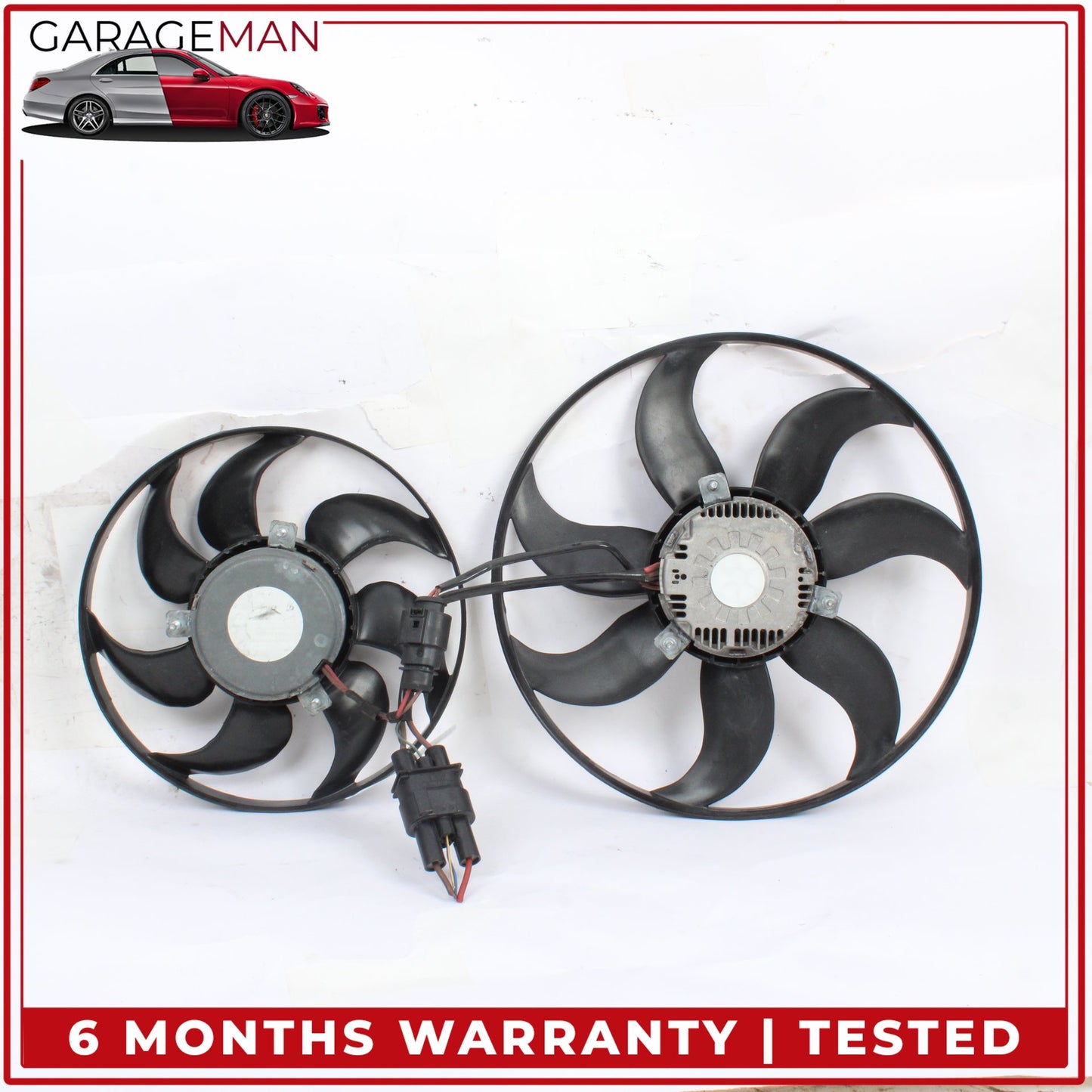 2008-2015 Audi TT Dual Radiator Motor Fan Blade Set of 2 1K0959455ET OEM