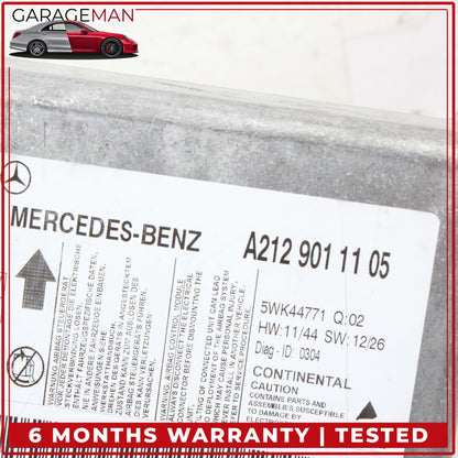 2014-2016 Mercedes W212 E400 E350 Sedan Airbag Sensor Module 2129011105 OEM