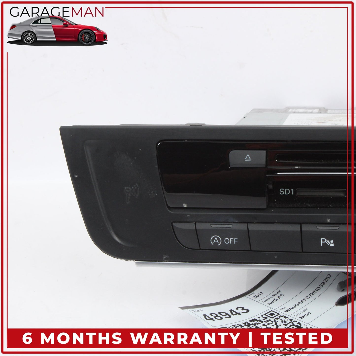 2016-2018 Audi A6 S6 S7 Front Dash Multi Media Audio Radio Receiver Player OEM