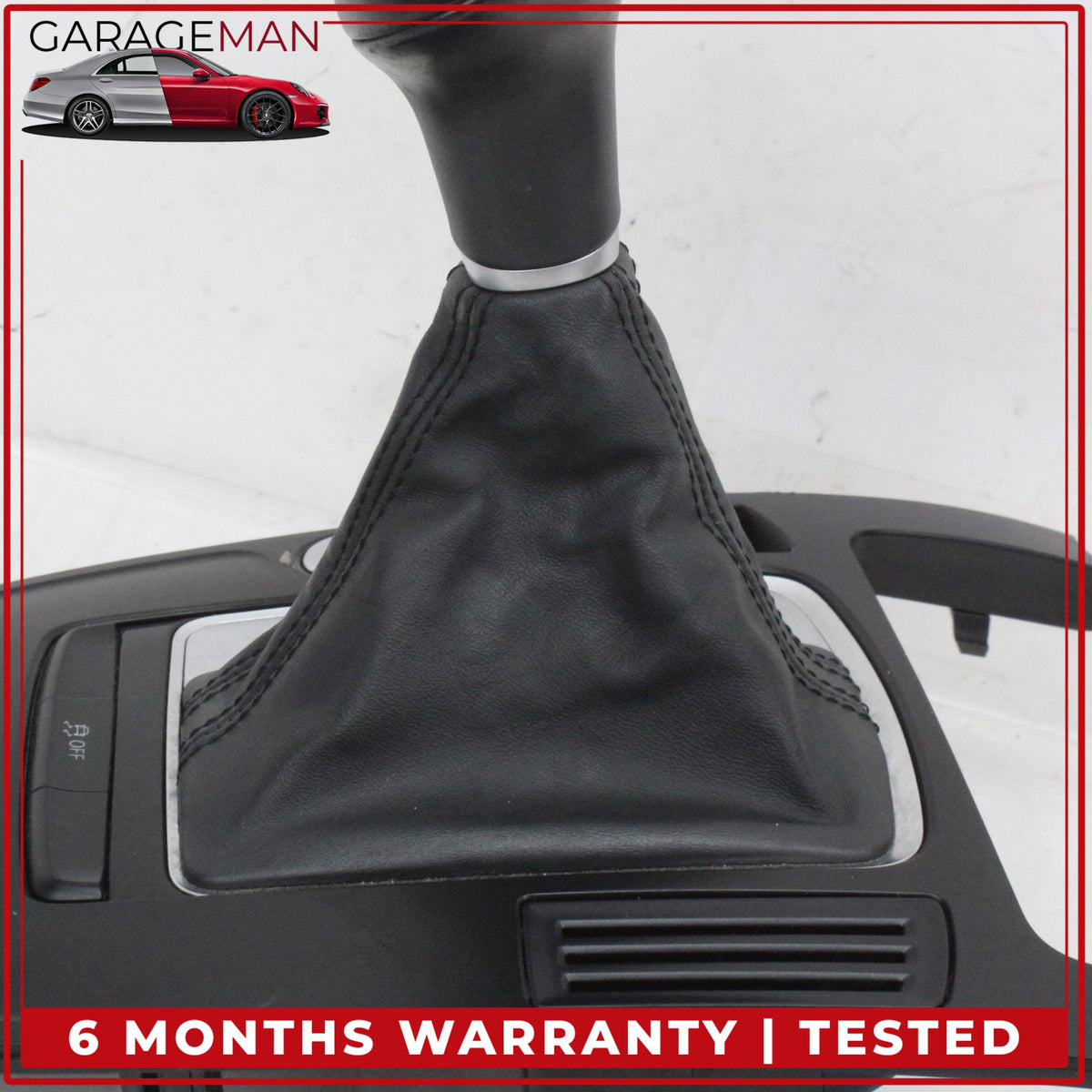2009-2016 Audi A4 Front Center Console Shifter Knob Boot Trim w/ Switches OEM