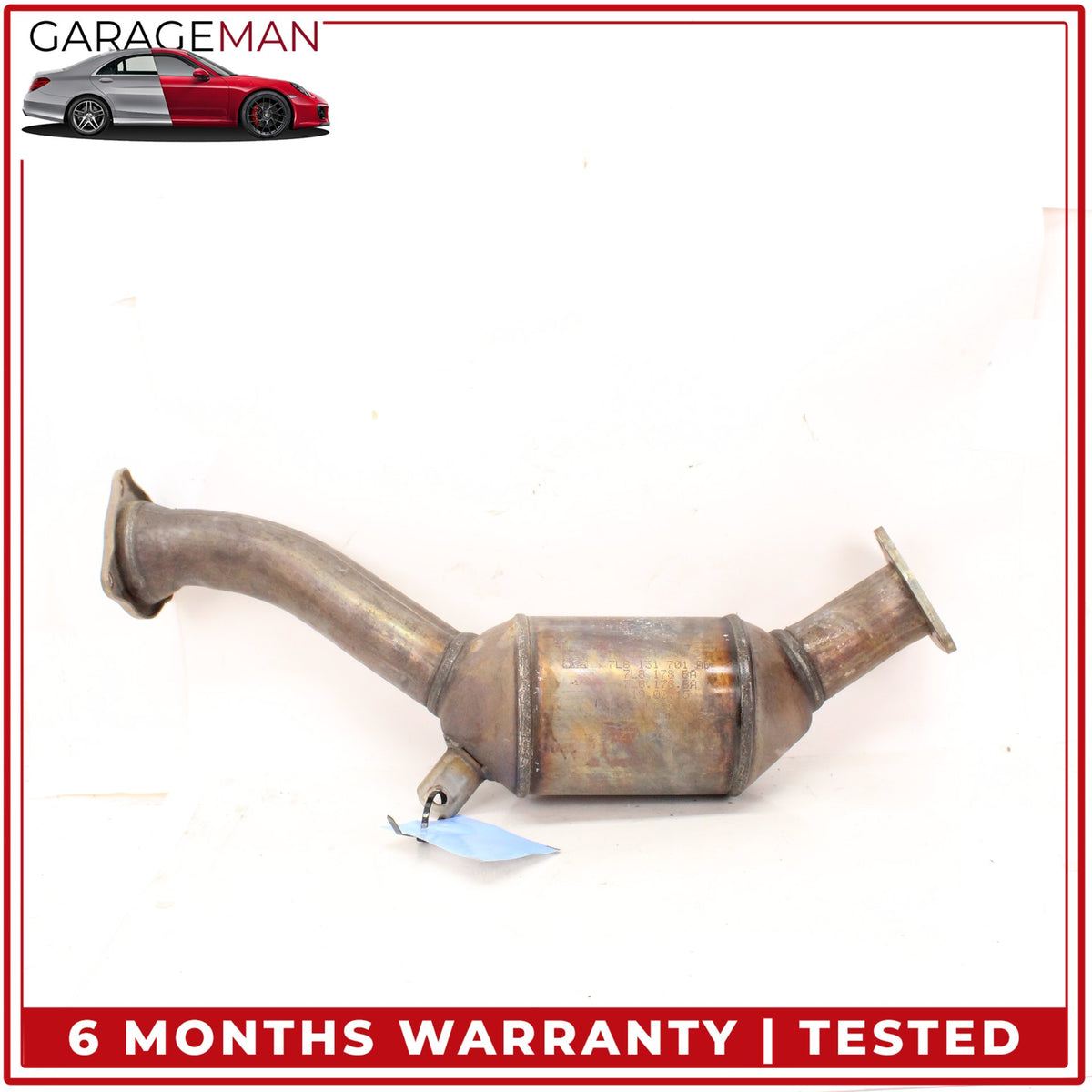 2011-2015 Audi Q7 4L 3.0L Right Side Exhaust Downpipe 7L8254350S OEM
