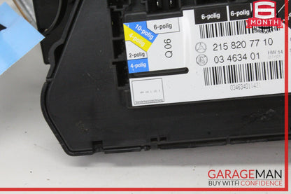 2000-2006 Mercedes CL55 AMG Front Left Seat Control Memory Switch 2158207710